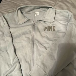 PINK by Victoria’s Secret, sage green full zip sweater size L